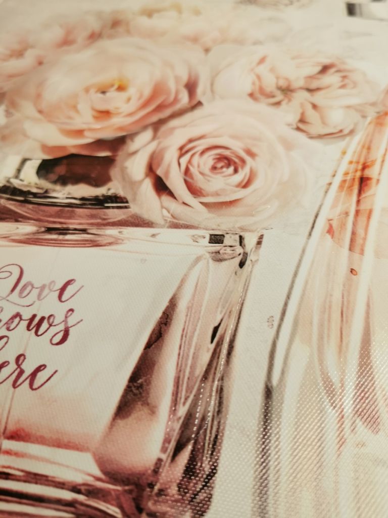 TOILE 40 X 40 CM PARFUMS ET BOUQUET DE PIVOINE - Photo N°3