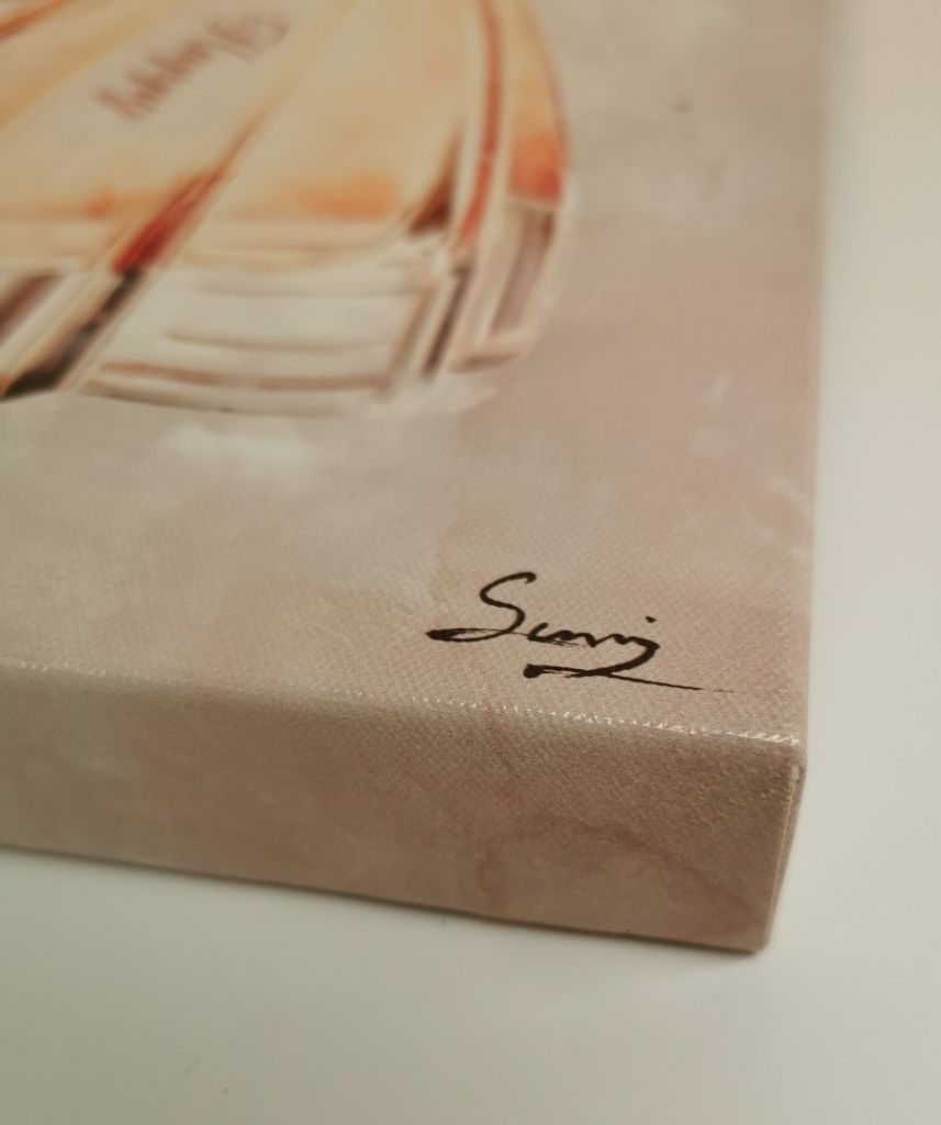 TOILE 40 X 40 CM PARFUMS ET BOUQUET DE PIVOINE - Photo N°4