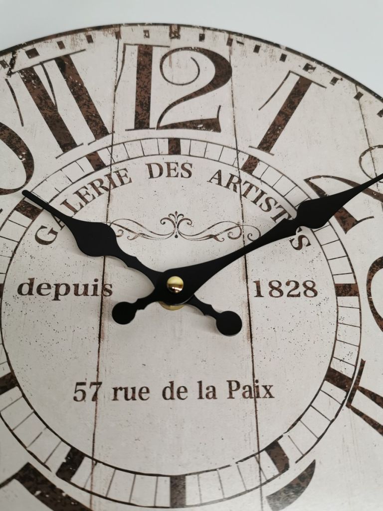 HORLOGE MURALE MDF 34 CM DECO GALERIES DES ARTISTES - Photo N°3