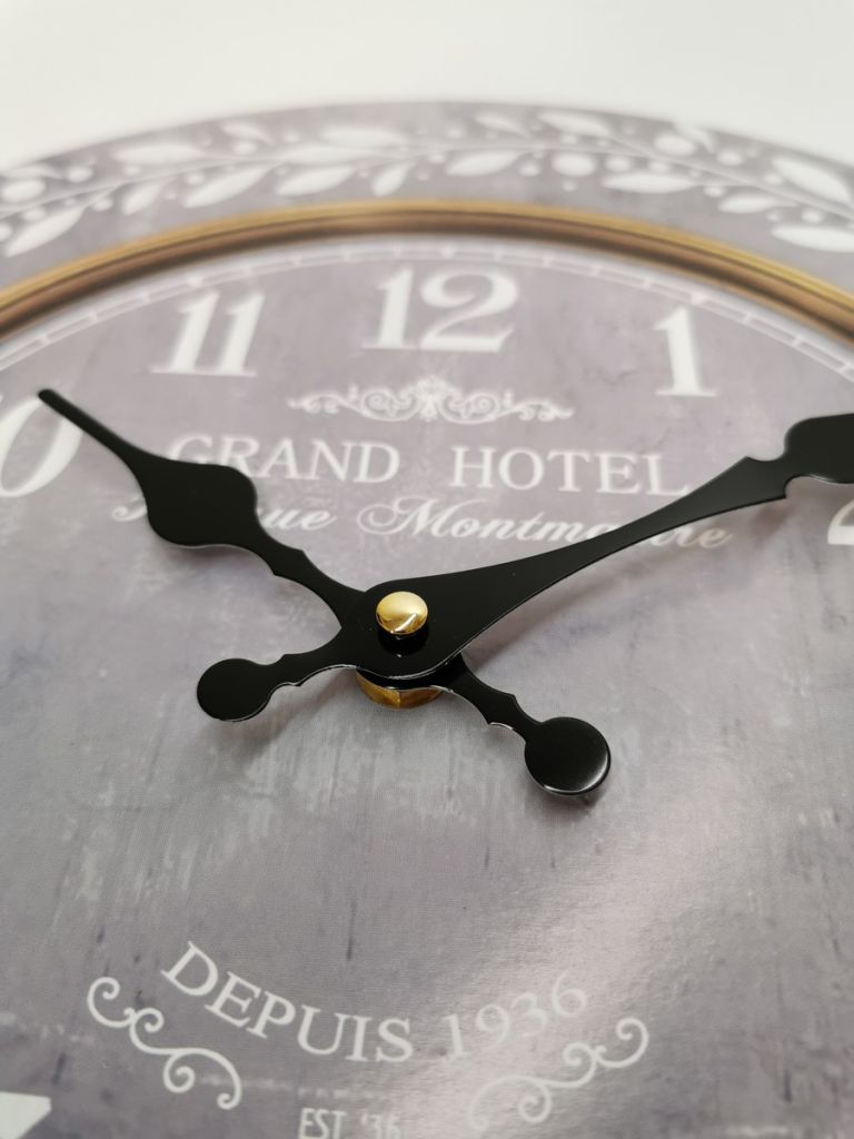 HORLOGE MURALE MDF 34 CM DECO GRAND HOTEL - Photo N°4