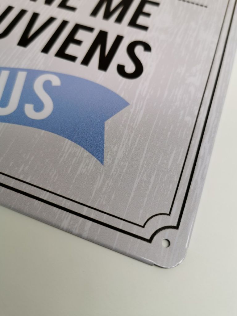 PLAQUE METAL 20X30 CM AU NOM DES BIERES - Photo N°5