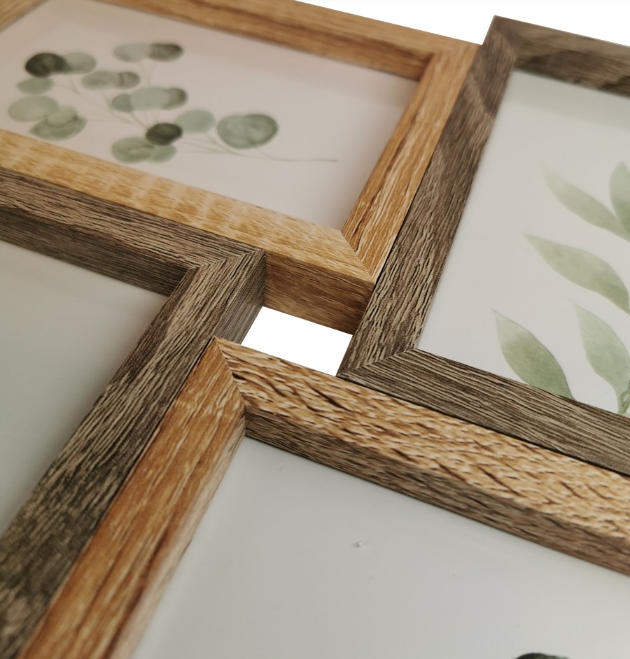 PELE MELE CADRE BOIS BICOLORE 8 PHOTOS 10 X 15 CM - Photo N°2