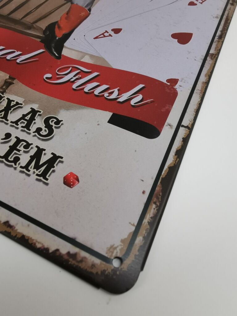 PLAQUE METAL MURALE 20X30 CM LAS VEGAS ET PIN-UP - Photo N°2