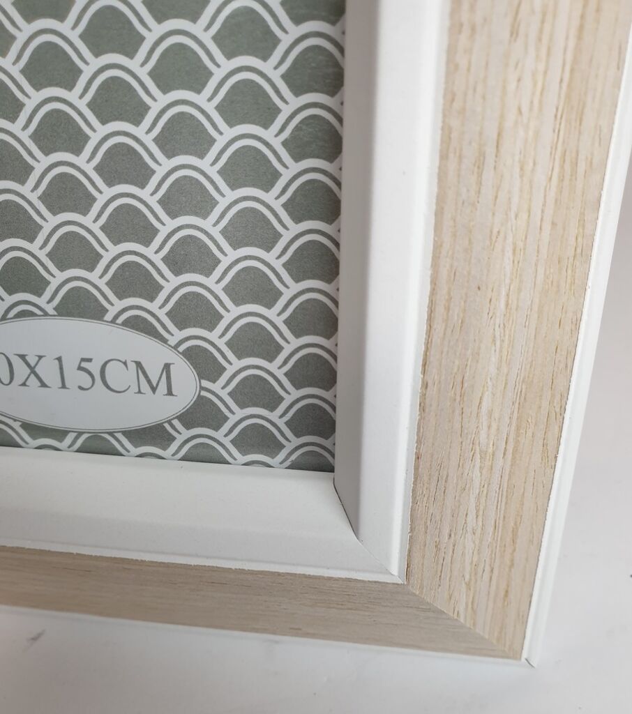 CADRE PHOTO BICO BOIS ET BLANC POUR FORMAT 10 X 15 CM - Photo N°2