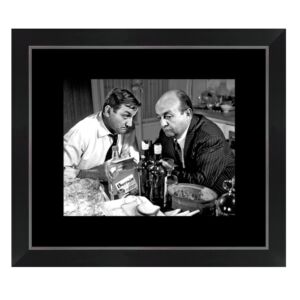 IMAGE ENCADREE LES TONTONS FLINGUEURS DUO CADRE NOIR 40 X 46
