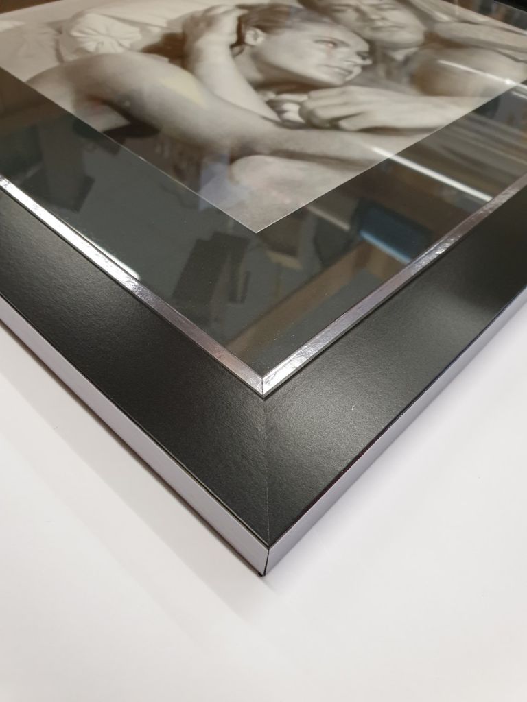 IMAGE ENCADREE LA PISCINE CADRE NOIR 40 X 46 - Photo N°2