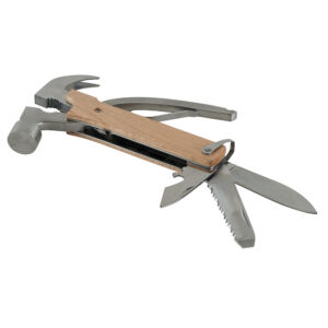 MARTEAU PINCE DE POCHE MULTIFONCTION ACIER INOXYDABLE 9 OUTILS EN 1