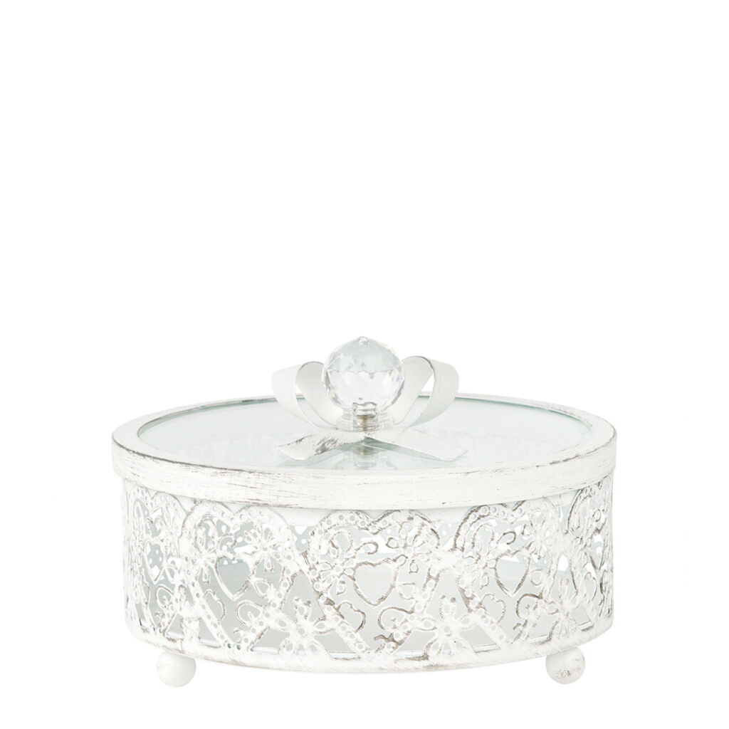 BOITE METAL ET VERRE ROMANTIQUE PM - Photo N°2