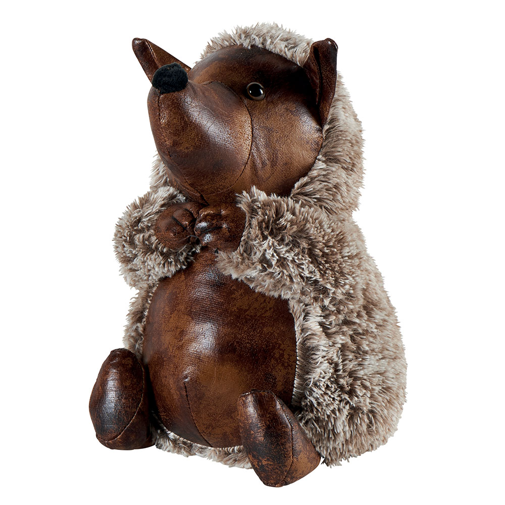 BLOQUE PORTE TAUPE BEIGE ET ASPECT VIEUX CUIR  17 X 30 X 20 CM - Photo N°1