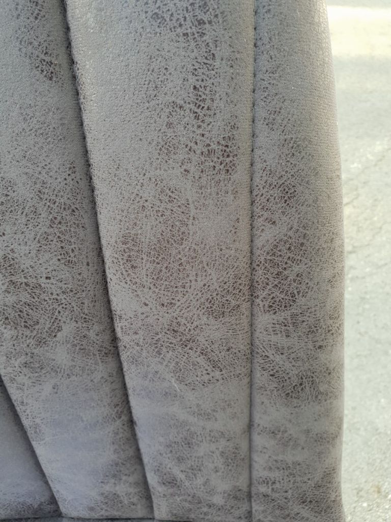 CHAISE GRISE PIED METAL 45 X 88 X 47 CM TISSU GRIS 100% POLYESTER - Photo N°6