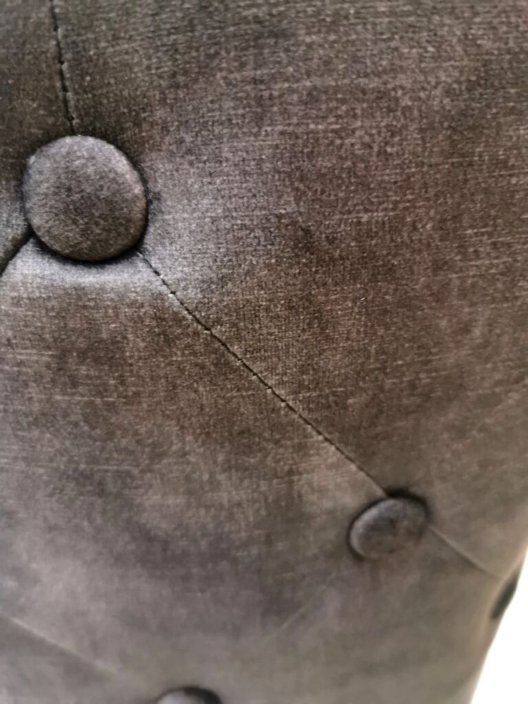 CHAISE CASTA VELOURS PIEDS NOIR METAL TISSU VELOURS ANTHRACITE 48 X 88 X 62 CM - Photo N°6