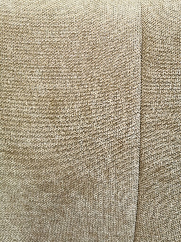 CHAISE GABRIEL PIEDS ANGULAIRE METAL NOIR ASSISE TAUPE TISSU  52X63X94 CM - Photo N°3