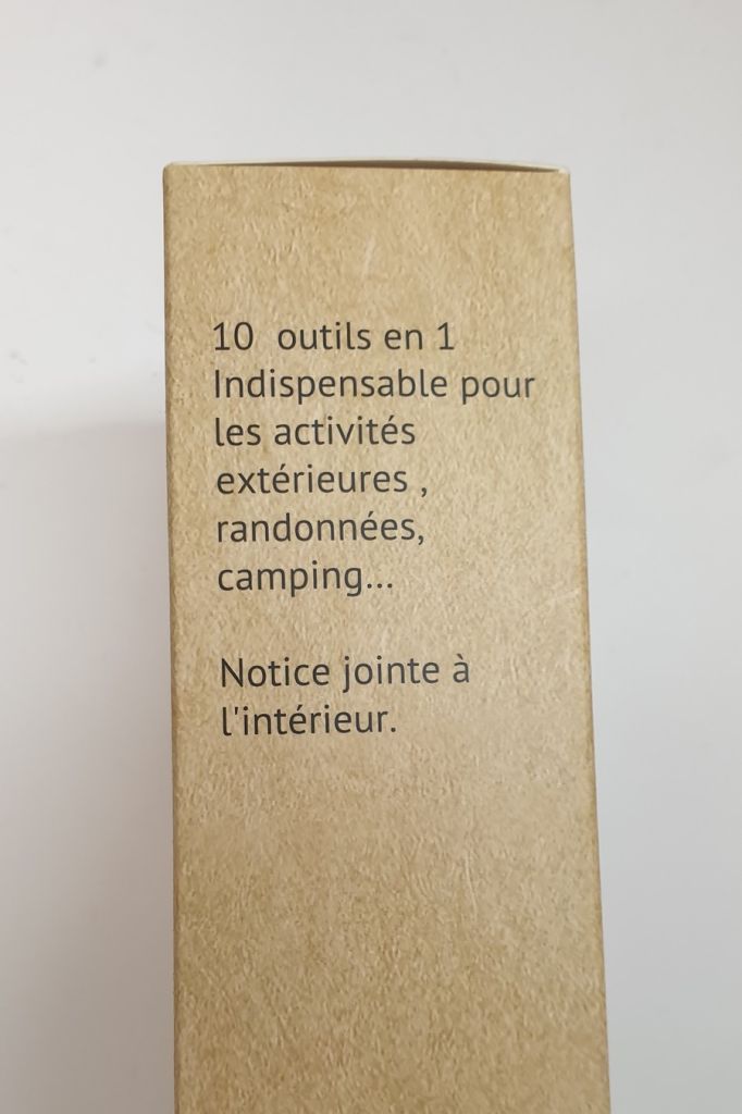 PINCE DE POCHE MULTIFONCTION ACIER INOXYDABLE 10 OUTILS EN 1 - Photo N°2