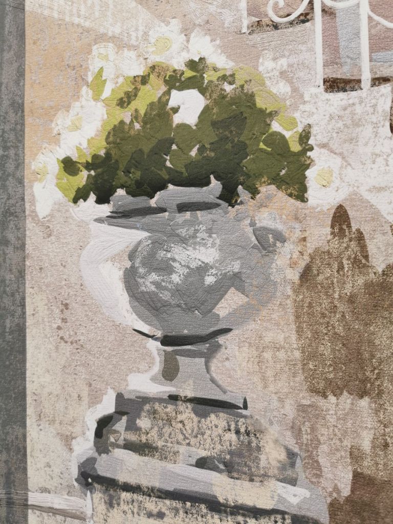 TOILE TROMPE L'OEIL MARCHES DU PALAIS  MATHILDE M 90 X 200 CM - Photo N°3