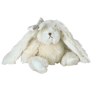 LAPIN CLARA BLANC NOEUD  22 CM