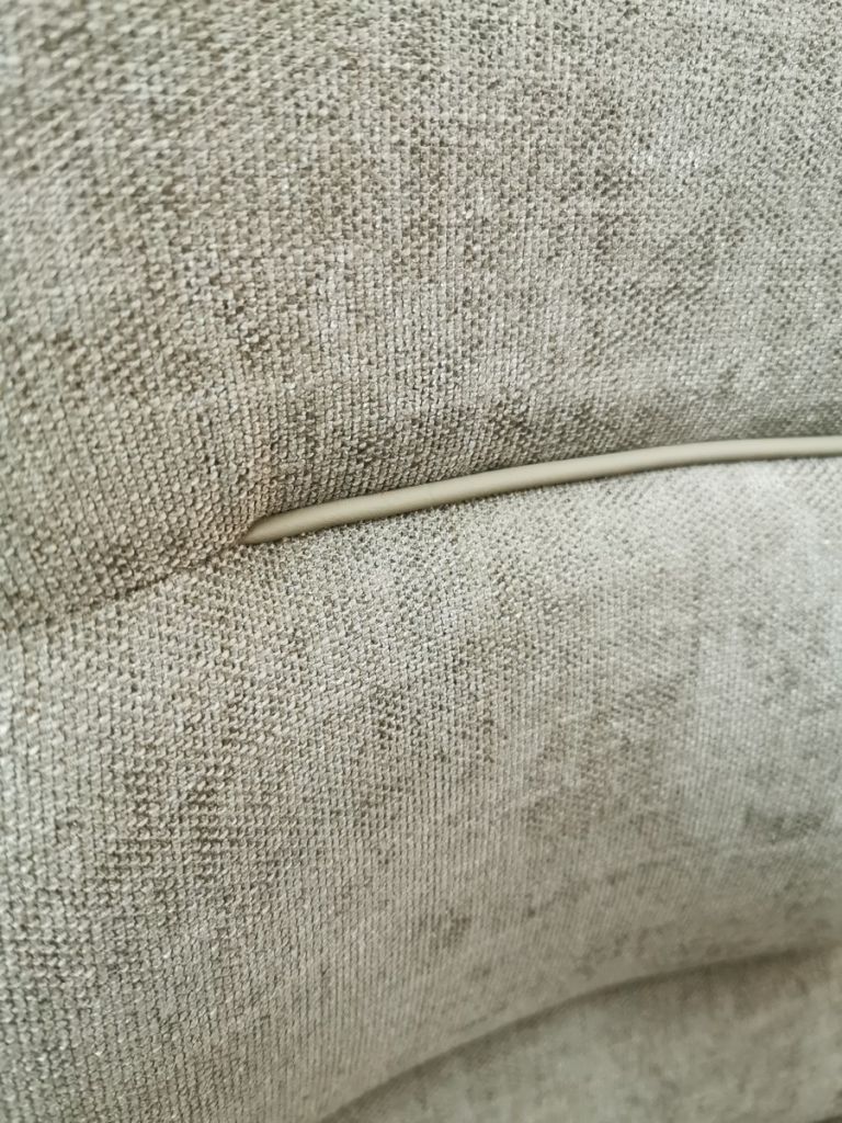 CHAISE HAUTE WISH PIEDS METAL NOIR ASSISE TAUPE TISSU  43 X 55 X 102 CM - Photo N°4