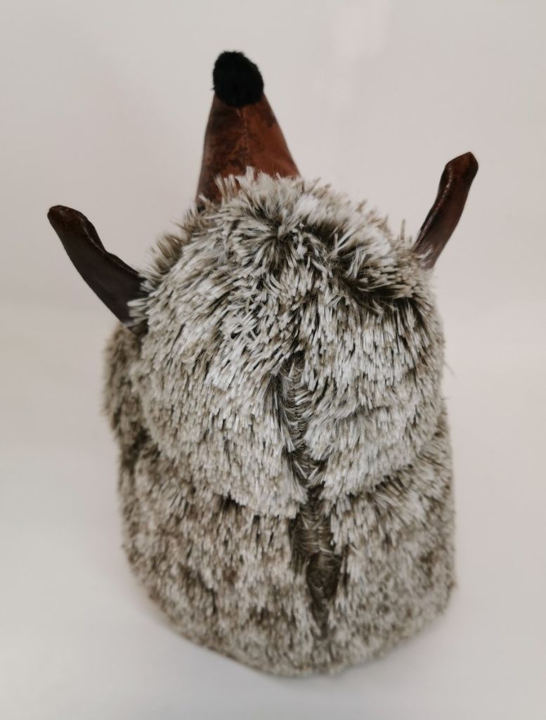 BLOQUE PORTE TAUPE BEIGE ET ASPECT VIEUX CUIR  17 X 30 X 20 CM - Photo N°4