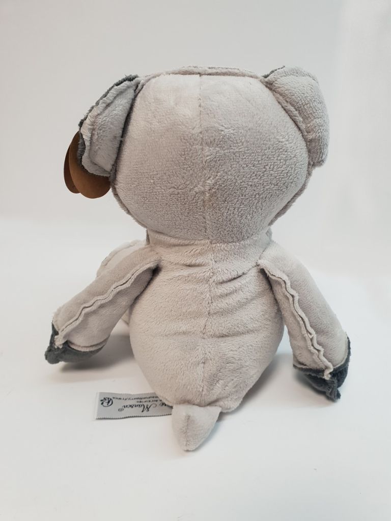 PELUCHE OURS GRIS COUTURES APPARENTES  CODY  33  cm - Photo N°3