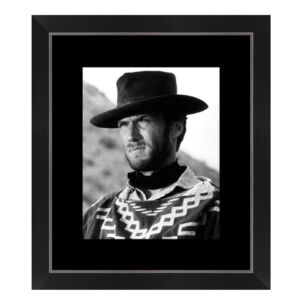 IMAGE ENCADREE CLINT EASTWOOD NOIR 40 X 46