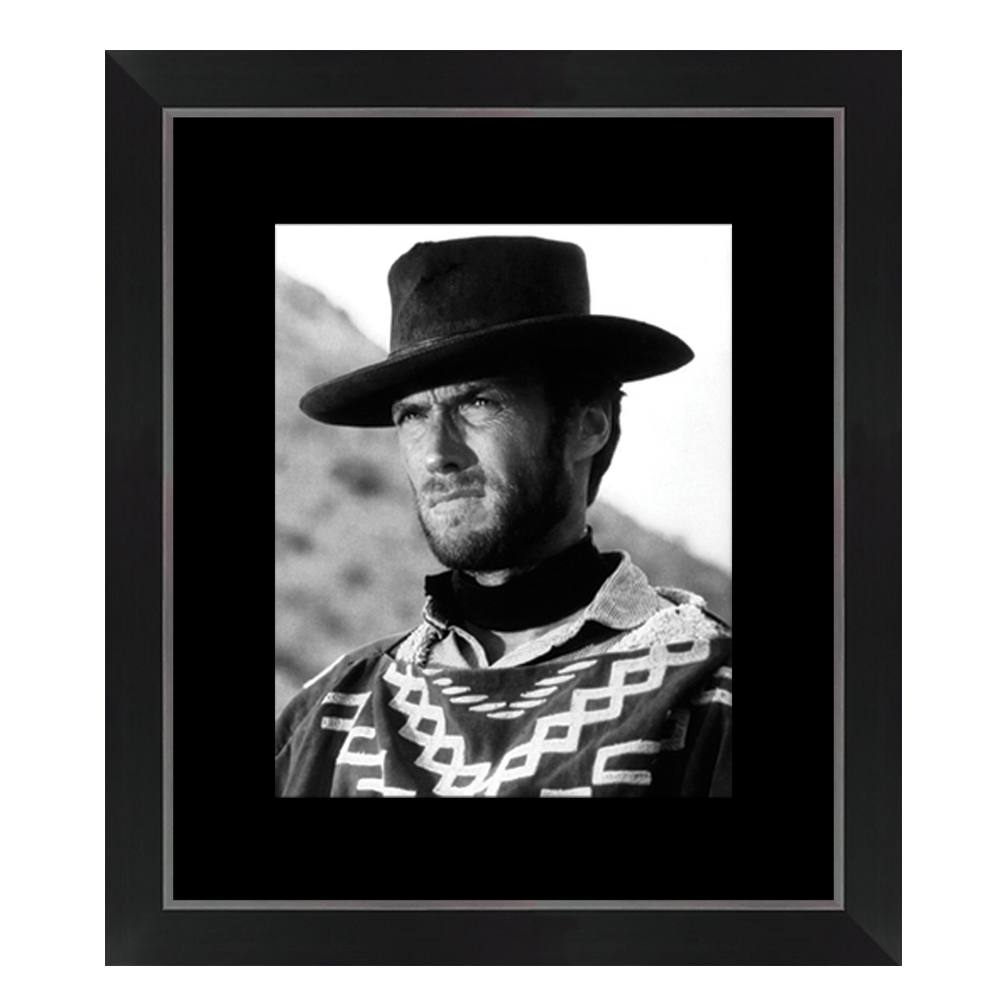 IMAGE ENCADREE CLINT EASTWOOD NOIR 40 X 46 - Photo N°1