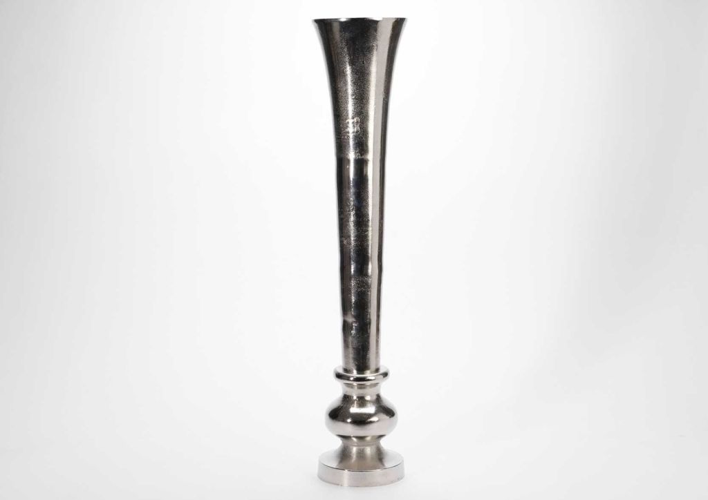 VASE TROMPETTE ALUMINIUM 70 CM DE HAUTEUR ET 15 CM DE DIAM - Photo N°1