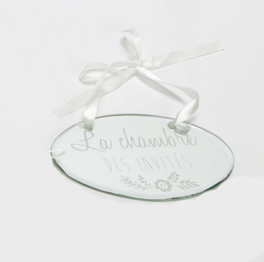 MARQUE PORTE MIROIR OVALE LA CHAMBRE DES INVITES 14.5 X 10.5CM - Photo N°1