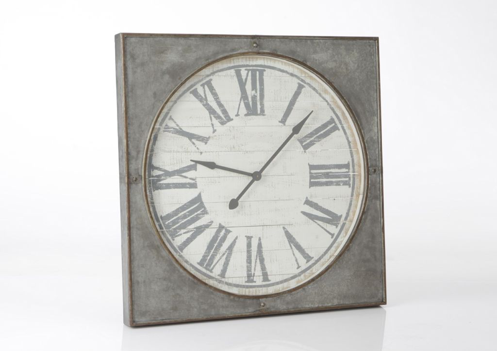 GRANDE HORLOGE ZINC XXL DIAMETRE 99 CM - Photo N°1