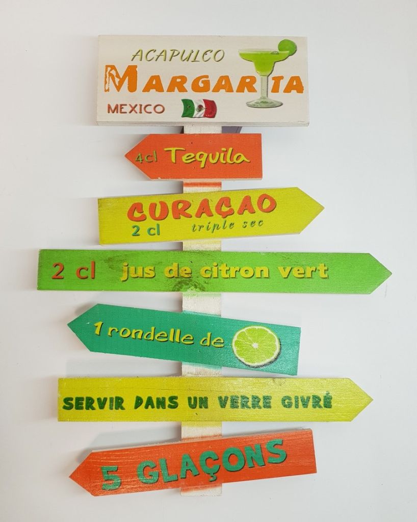 DECO MURALE COCKTAIL 30 X40 CM - Photo N°1