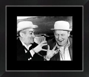 IMAGE ENCADREE LE CORNIAUD CADRE NOIR 40 X 46