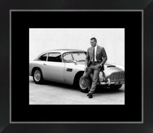 IMAGE ENCADREE JAMES BOND CADRE NOIR 40 X 46