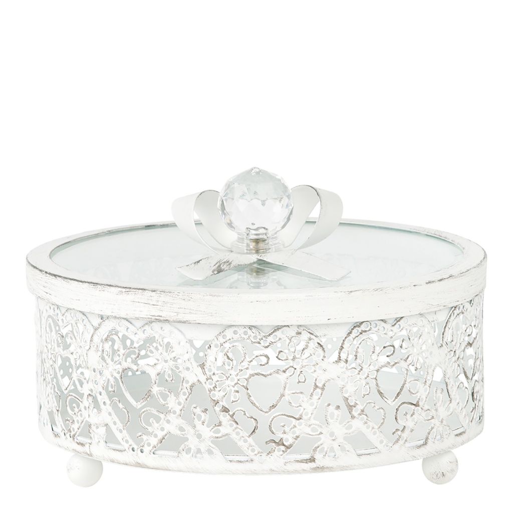 BOITE METAL ET VERRE ROMANTIQUE PM - Photo N°1