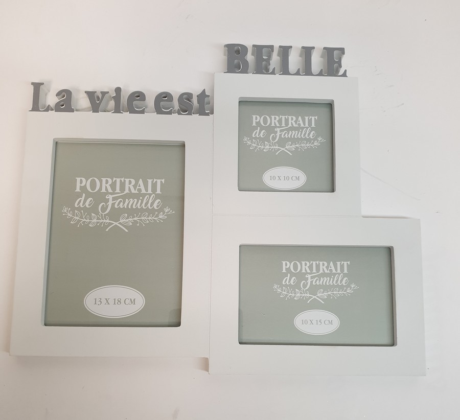 PELE MELE MULTIVUES BOIS LA VIE EST BELLE - Photo N°1