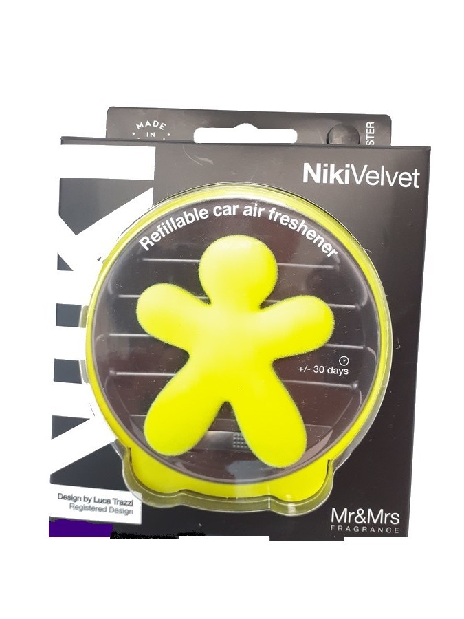 NIKI VELOURS JAUNE FLUO  SENTEUR PINACOLADA - Photo N°1