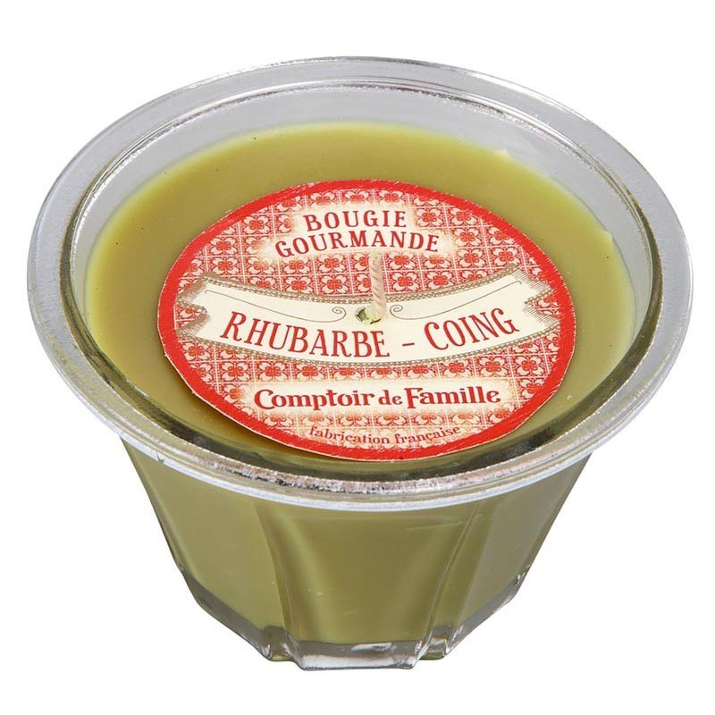 BOUGIE GOURMANDE RHUBARBE COING COMPTOIR DE FAMILLE - Photo N°1