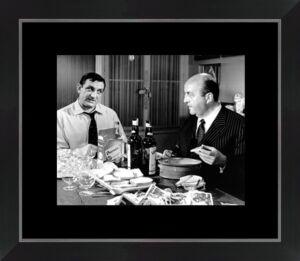 IMAGE ENCADREE LES TONTONS FLINGUEURS DUO CADRE NOIR 40 X 46