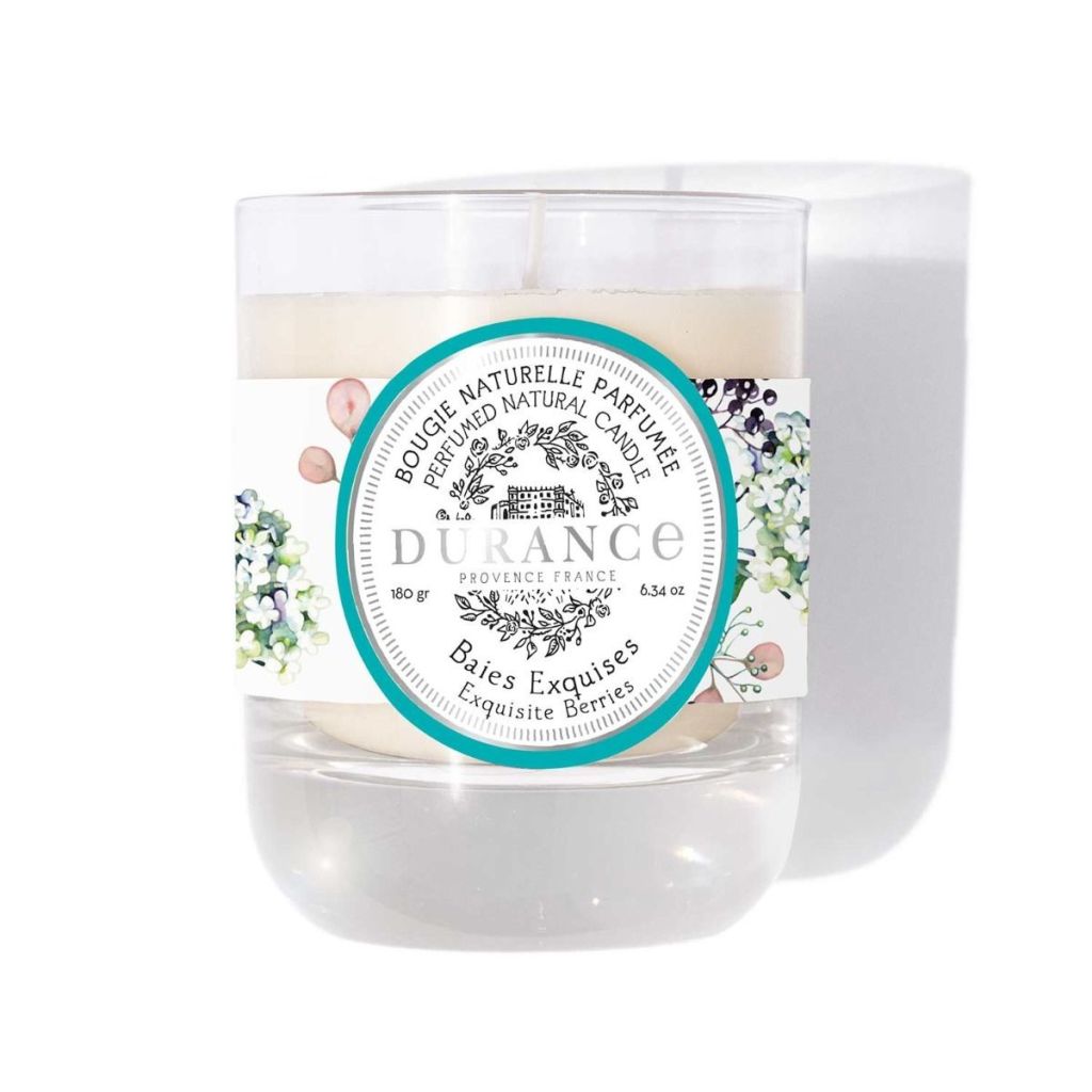 BOUGIE NATURELLE 180G VERRE BAIES EXQUISES - Photo N°1