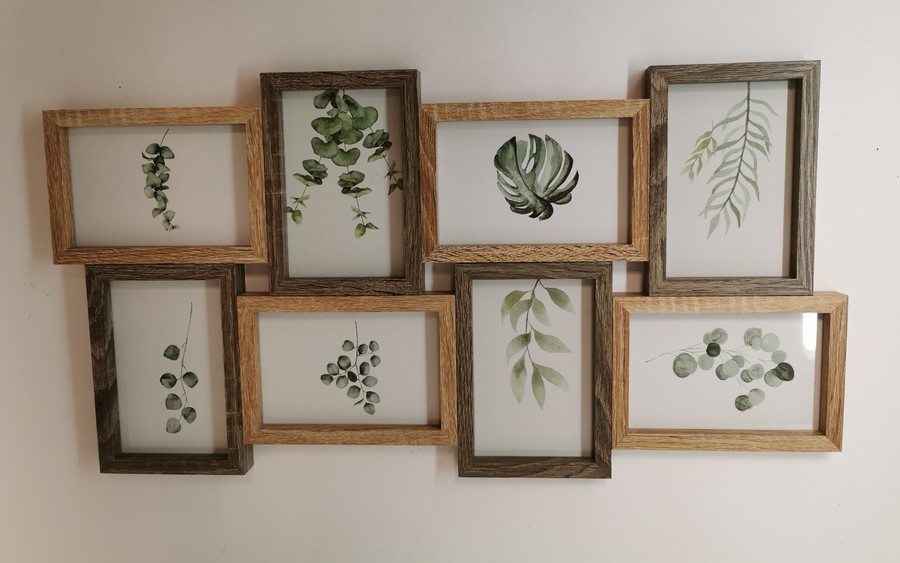 PELE MELE CADRE BOIS BICOLORE 8 PHOTOS 10 X 15 CM - Photo N°4