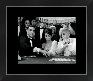 IMAGE ENCADREE JAMES BOND 007 CADRE NOIR 40 X 46 CM