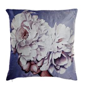 COUSSIN POLYESTER 45X45 470 GR DECOR FEMME ET COIFFE DE FLEURS