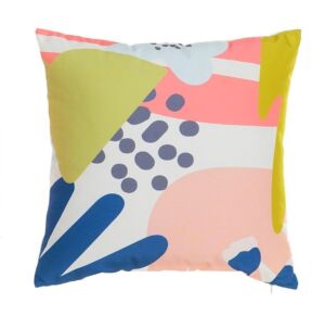 COUSSIN POLYESTER 45X45 400 GR FLEURS PASTEL  MULTICOLORE