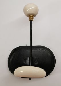 PATERE QUALITE 1 TETE BOIS PATINE NOIRCIT 15 CM