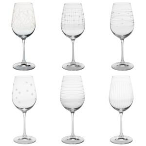 SET DE 6 VERRES A PIED GRAPHIK 35 CL