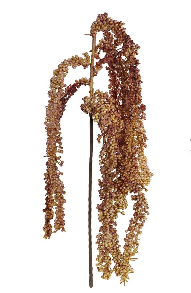 FLEURS TIGES EN EVA FLEURS BOULE ORANGE 30 X 15 X 128 CM - Photo N°1