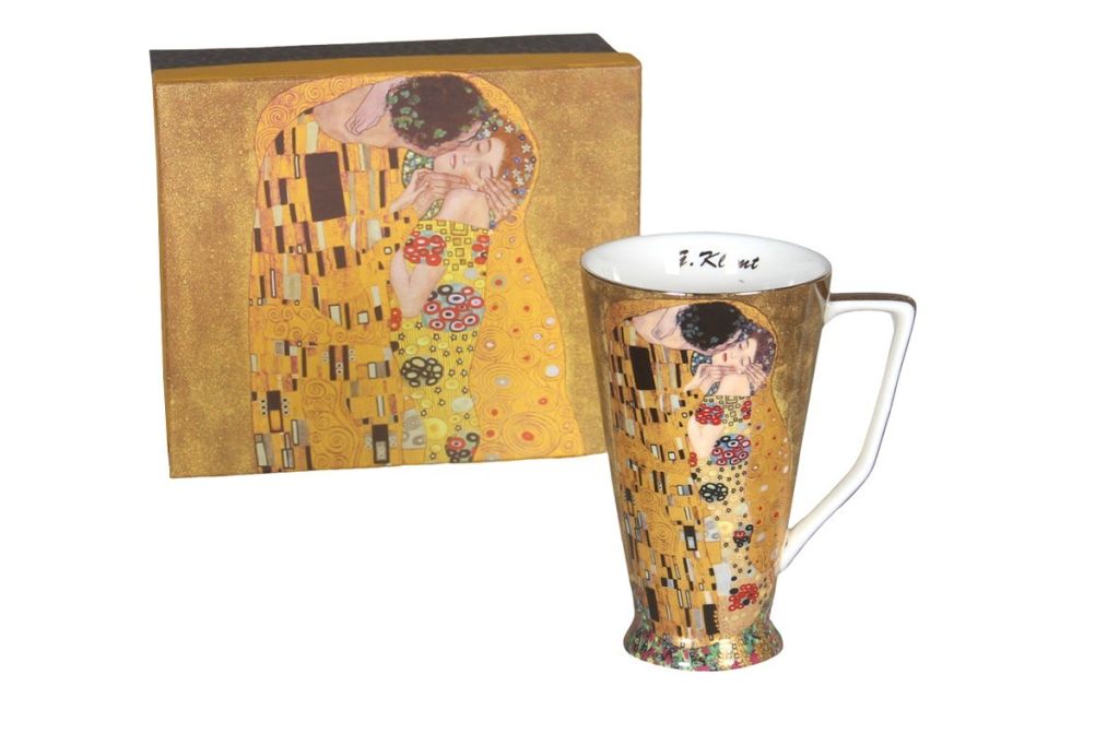 COFFRET MUG HAUT COLLECTION KLIMT LE BAISER 500ML - Photo N°1