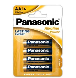 PACK DE 4 PILES ALCALINE LR06 PANASONIC POWER