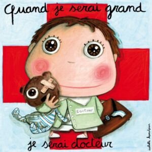 TOILE 15X15 JE SERAI DOCTEUR