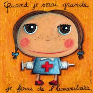TOILE 15X15 JE FERAI DE L HUMANITAIRE