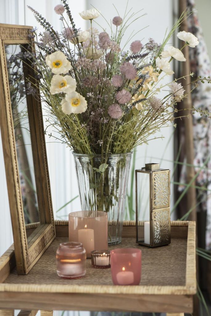 BRANCHE DE FLEURS TON BLANCHE 10 X 50 CM - Photo N°3