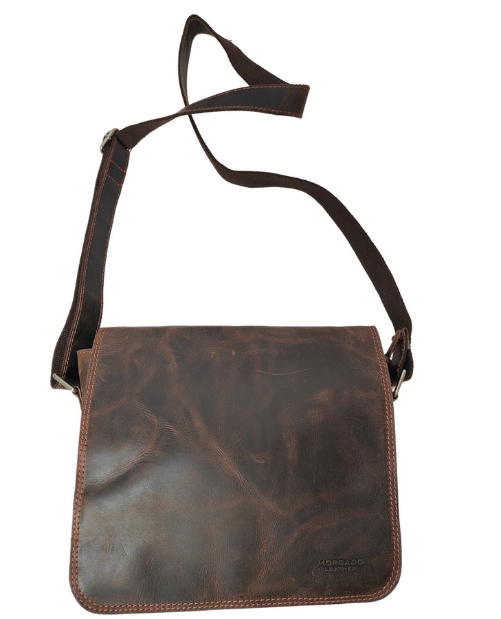 LE BAISE EN VILLE PEDRO DE MORGADO PIEL CUIR EPAIS BRUN 26 X 23 X 7.5 CM - Photo N°6
