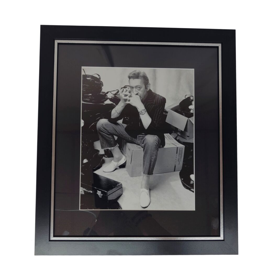 IMAGE ENCADREE SERGE GAINSBOURG CADRE NOIR 40 X 46 - Photo N°4